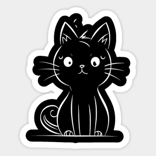 Light Comix Kitty Sticker